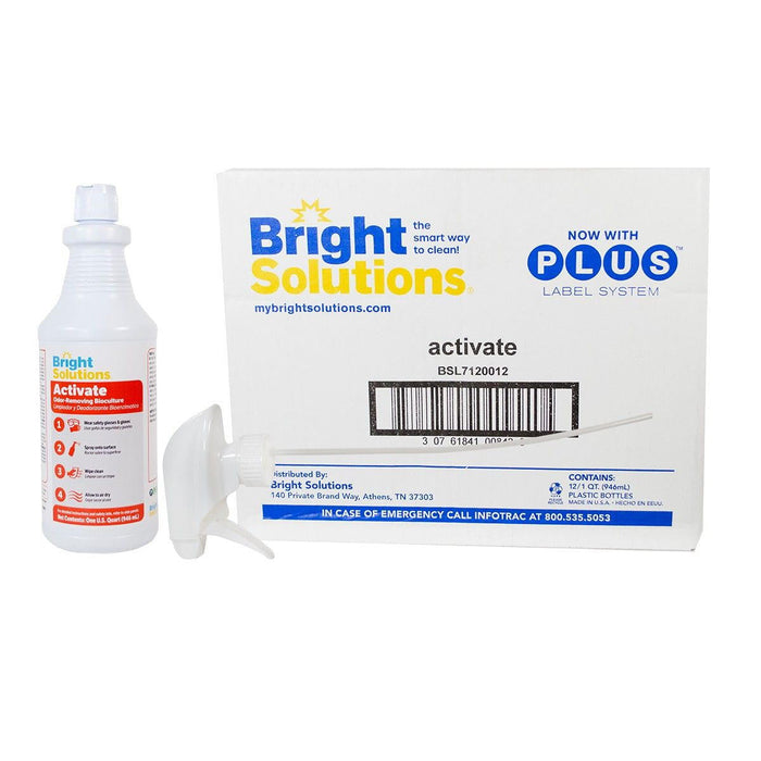 Bright Solutions® 'Activate' Odor-Removing Bioculture (32 oz Spray Bottles) - Case of 12