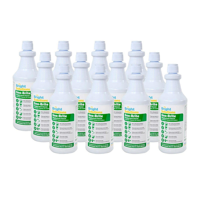 Bright Solutions® Sno-Brite Clinging Bowl Cleaner (32 oz Flip Top Bottles) - Case of 12