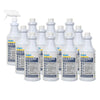 Bright Solutions® 'Spray N Buff' Floor Gloss Restorer (32 oz Spray Bottles) - Case of 12 w/ Single Sprayer