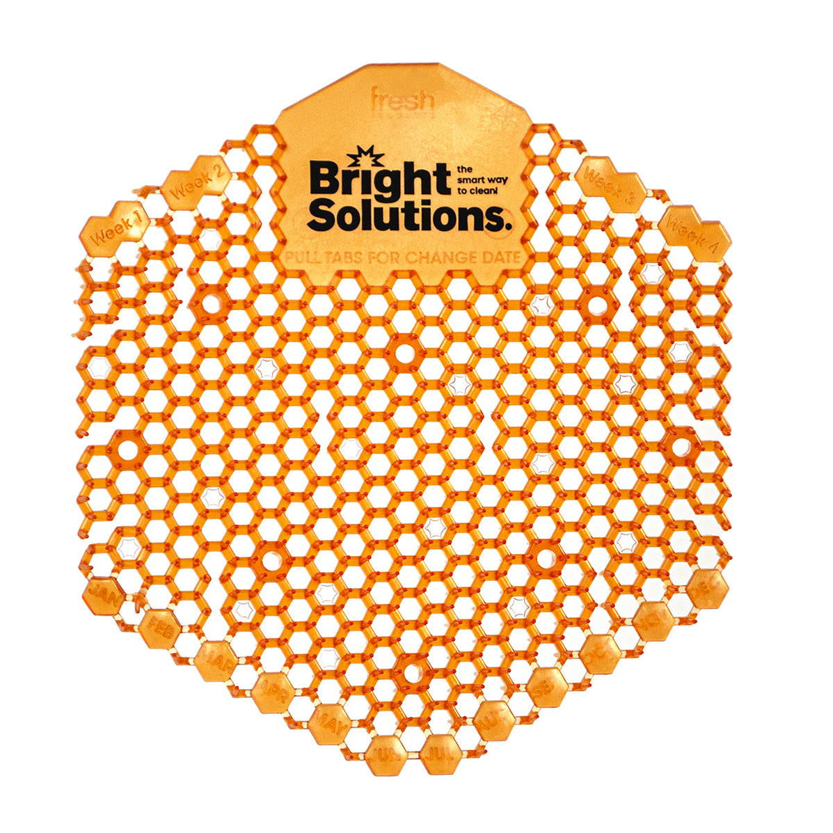 Bright Solutions® Wave 3D Mango Urinal Screen w/ Enzymes Box of 10