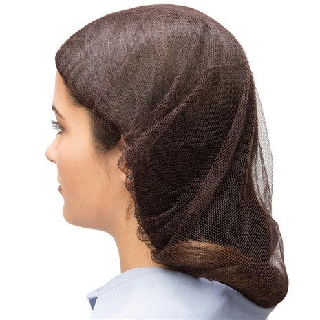 Brown Nylon Hair Nets (22" & 28" Sizes) - Case of 1440 Thumbnail