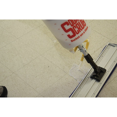 Square Scrub Bucket on a Stick Floor Finish Applicator Solution Dispenser