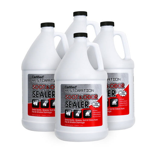 Nilodor® Certified® #C501-005 Restoration Soot & Odor Sealer w/ Odor Neutralizer (1 Gallon Bottles) - Case of 4