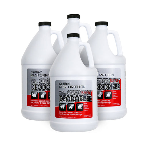 Nilodor® Multi-Purpose Odor-Bane™ Deodorizer for Fire, Smoke & Flood Damage Restoration (1 Gallon Bottles) – Case of 4