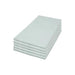 14 x 24 inch White Rectangular Polishing & Buffing Pads - Case of 5