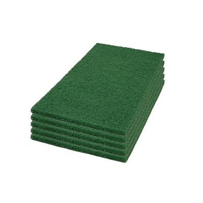 14" x 24" Green Top Coat Scrub & Strip Pads - Case of 5