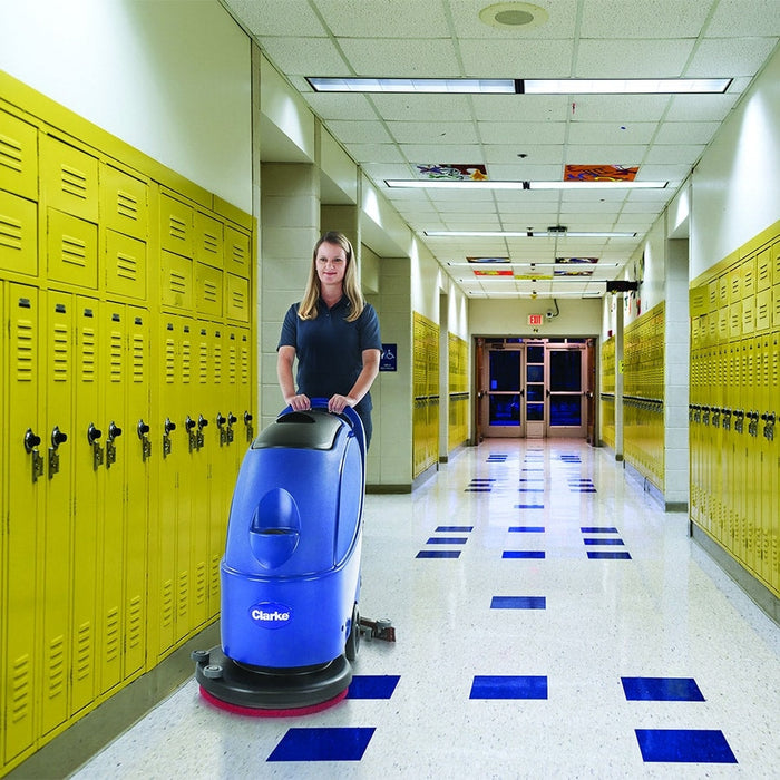 Clarke® CA30™ 20B Battery Powered Automatic Floor Scrubber in Use Thumbnail