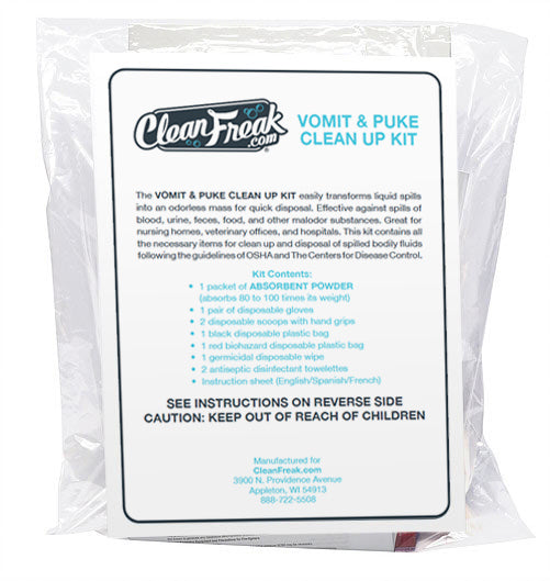 CleanFreak® Vomit & Puke Clean Up Kit Single Use —