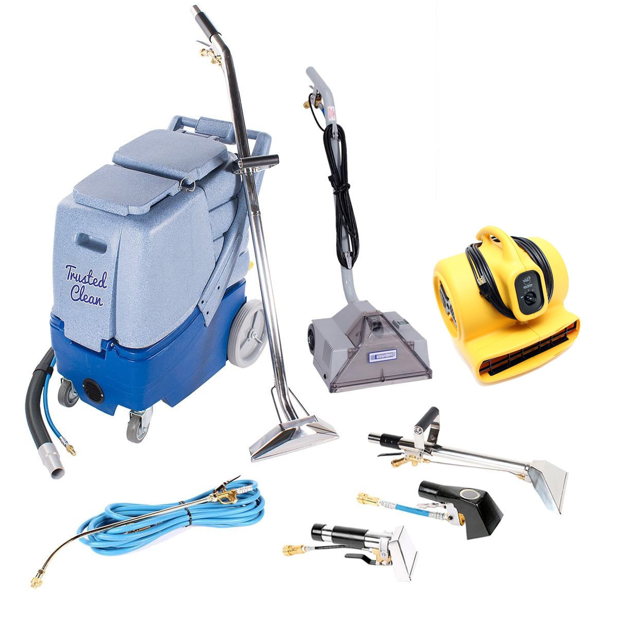 Professional Carpet Scrubbing & Cleaning Package (Extractor, Powerhead, Air Mover & Tools