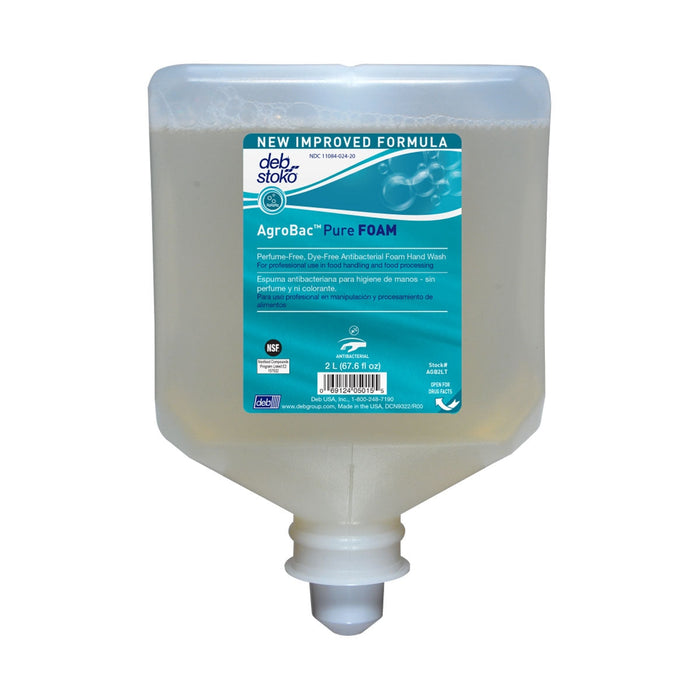 Deb® AgroBac™ Pure FOAM Antibacterial Hand Soap - Liter Cartridges