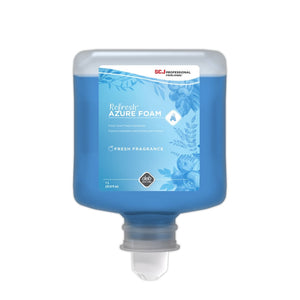 Deb® Refresh™ Azure Foam Fresh Apple Hand Soap (1 Liter Cartridges) - Case of 6