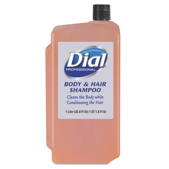 Dial® Professional Body & Hair Shampoo (1000 ml Refill Bottles) - Case of 8