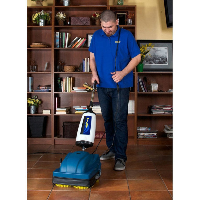 EDIC Pilot™ Portable Bathroom Floor & Grout Scrubber —