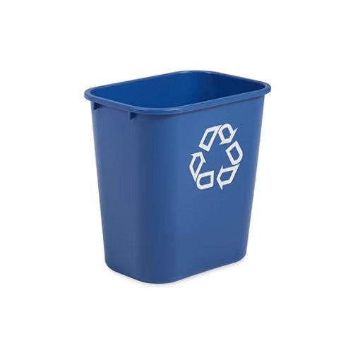 Rubbermaid® 28 Quart Deskside Recycling Bin (FG295673BLUE) - Blue