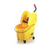 Rubbermaid® WaveBrake® 35 Quart Down Press Mop Bucket & Wringer (FG757788YEL) - Yellow
