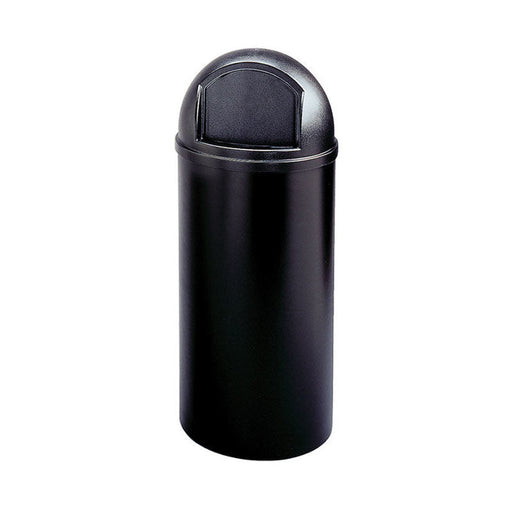 Rubbermaid® Marshal® 15 Gallon Round Trash Can (#FG816088BLA) - Black