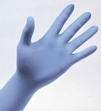 Safety Zone® Blue Disposable 3.7 Mil Nitrile Powdered Gloves (S - XL Sizes Available) - Case of 1000 Thumbnail