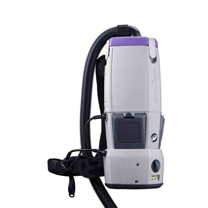 ProTeam Battery Powered Backpack Vacuum - side view