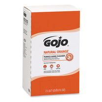GOJO® #7255 Natural Orange Pumice Hand Cleaner (2000 ml Bag-in-Box Refills) - Case of 4
