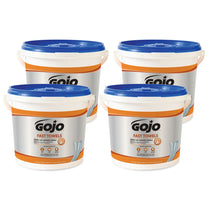 Gojo® #6298 Fast Towels Mechanics Hand Cleaner Wipes (7.75" x 11" | 130 Wipe Buckets) - Case of 4