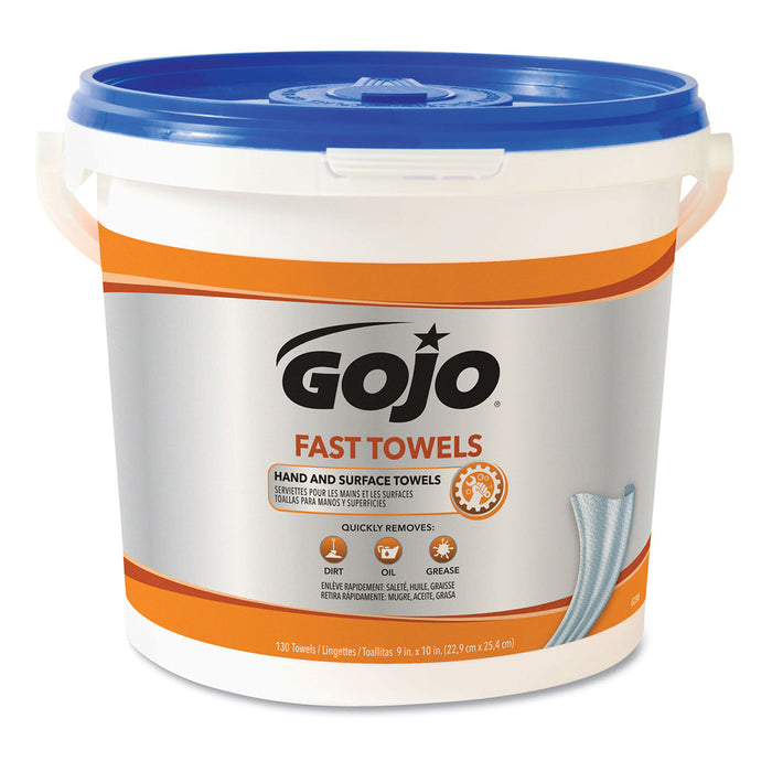 Gojo® Blue Fast Towels Mechanics Hand Cleaning Wipes - # 6298
