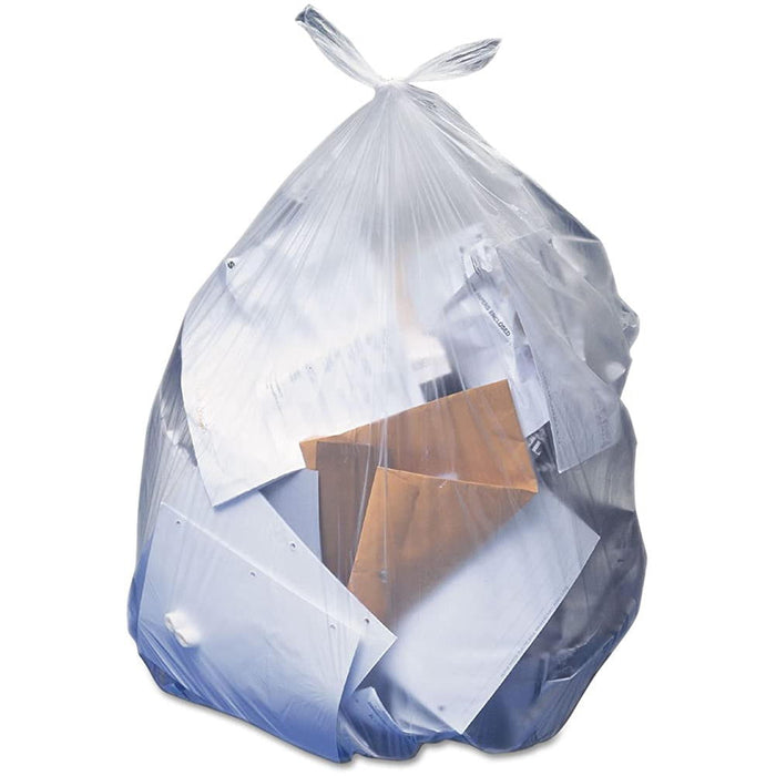 Heritage Bag™ 33 Gallon Clear Low Density Flat Pack Trash Can Bags (33 x  39