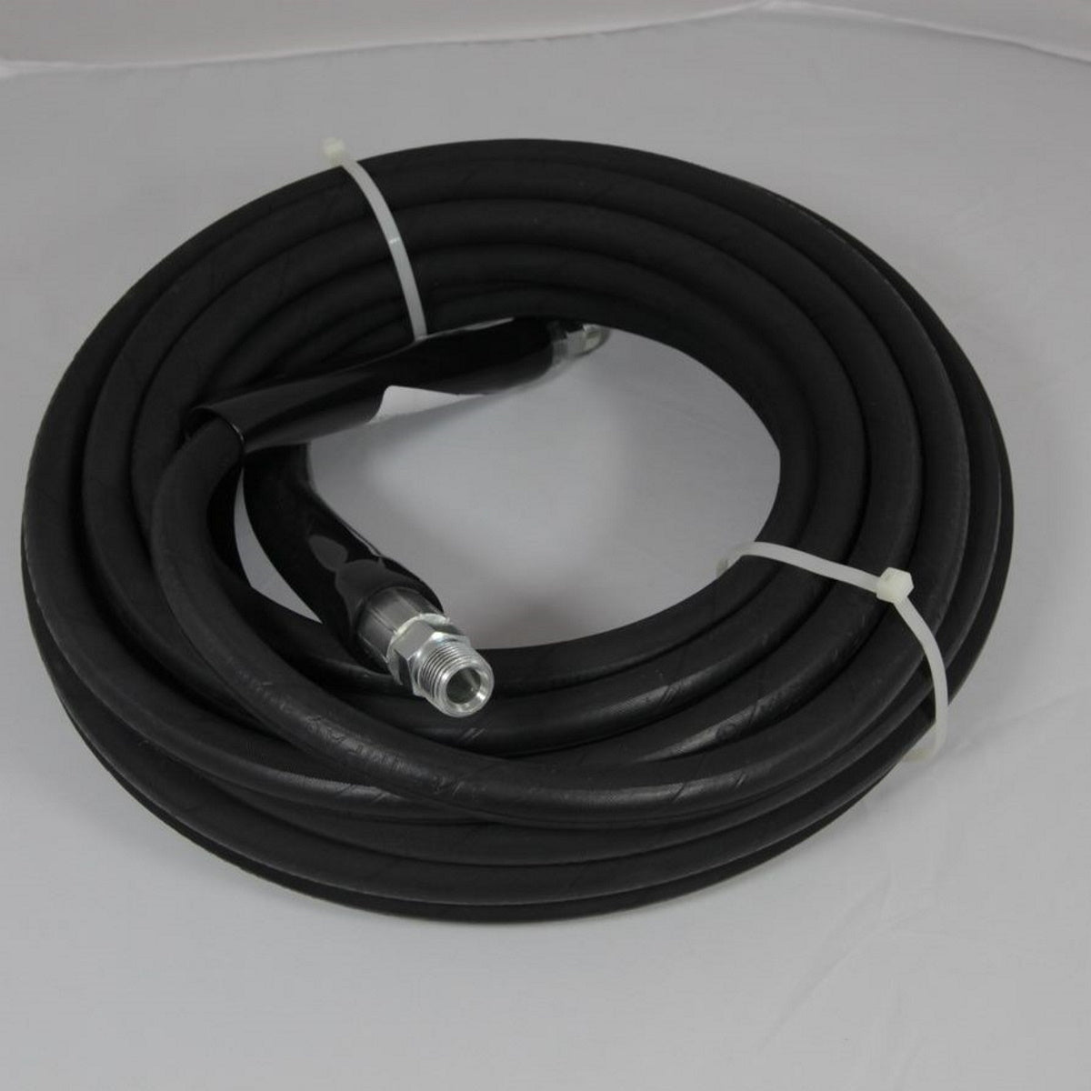 4000 PSI 50ft Pressure Washer Hose – 3/8 Inch Gray Non-Marking With Couplers