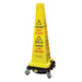 Hurricone Battery Powered Floor Drying Yellow Wet Floor Safety Cone