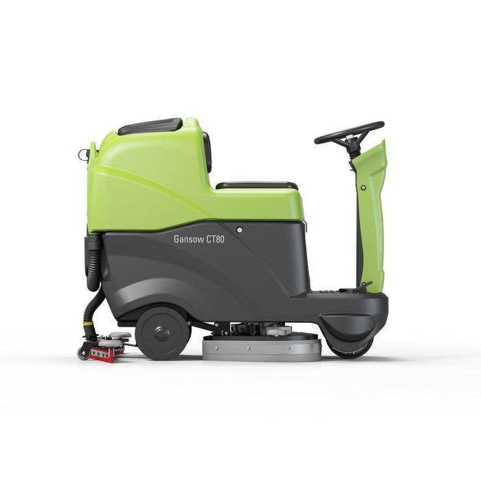 Side View of the IPC Eagle CT80 Ride on Automatic Floor Scrubber