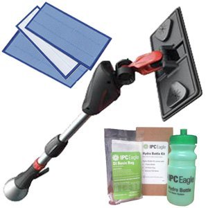IPC Eagle 'Hydro Clean' Two Story Window Washing Kit (#CL25) w/ 25'  Telescopic Pole & 3 Pads —