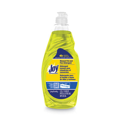 Joy® Manual Pot & Pan Detergent Lemon Dishwashing Liquid (38 oz Squeeze Bottles) - Case of 8