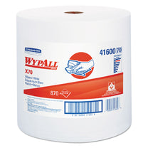 KC WypAll® X70 White Disposable Wipes on a Roll (#41600) - Case of 870