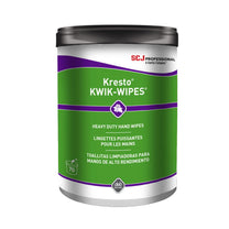 Kresto® Kwik-Wipes® Heavy Duty Hand Cleaning Wipes (10"x 12" | 70 Wipe Canister) - Case of 6