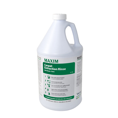 Extraction Rinse Label Maxim® Carpet Extraction Rinse (#094000-41) - Case of 4 Gallons ...
