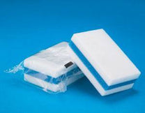 Mighty Eraser Handhled Sponges w/ Blue Scrub Strips - Case of 24