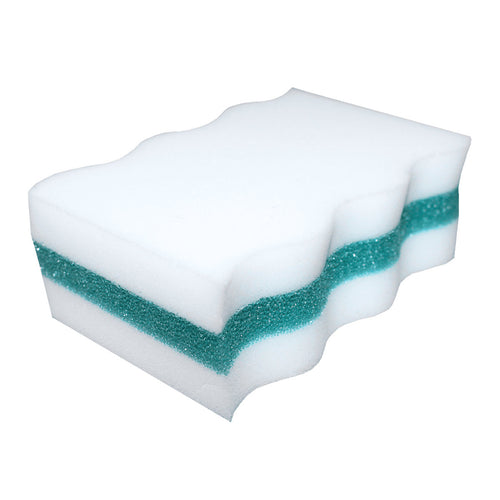 Mighty Eraser Handhled Sponges w/ Blue Scrub Strips - Case of 24 Thumbnail