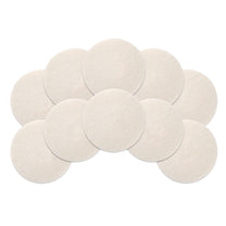8" White Floor Buffing & Polishing Pads - Case of 10