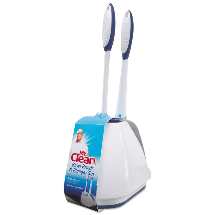 Mr. Clean® Toilet Bowl Brush with Plunger & Caddy (#440436)