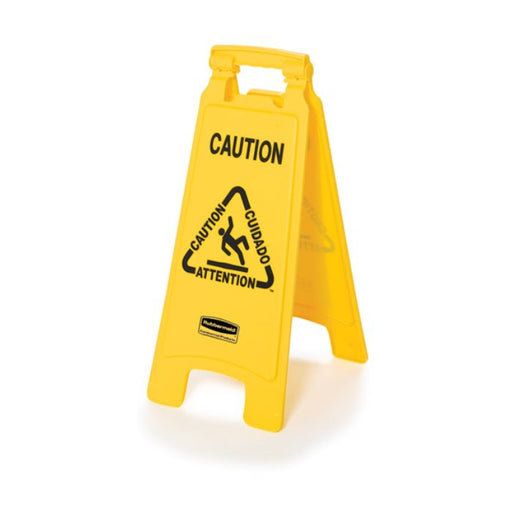 Rubbermaid® Multilingual Caution Wet Floor Sign (#P611200YW) Thumbnail