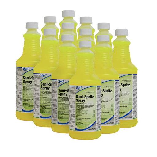 Nyco® 'Sani-Spritz' One-Step Disinfectant Spray (32 oz Bottles) - Case of 12 - #NL763-Q12