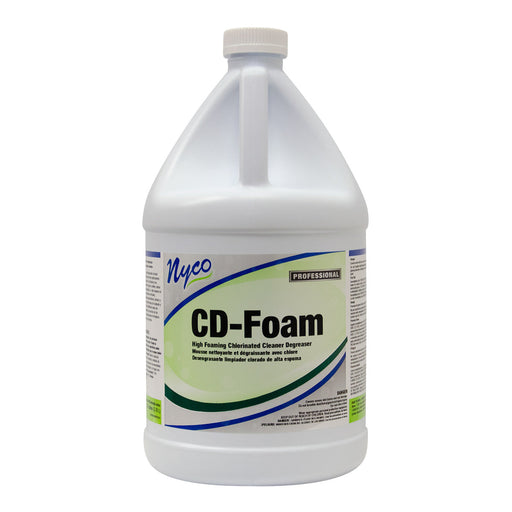 Nyco® CD-Foam High Foaming Chlorinated Degreaser (#NL684-G4) for Pressure Washing (1 Gallon Bottles) - Case of 4