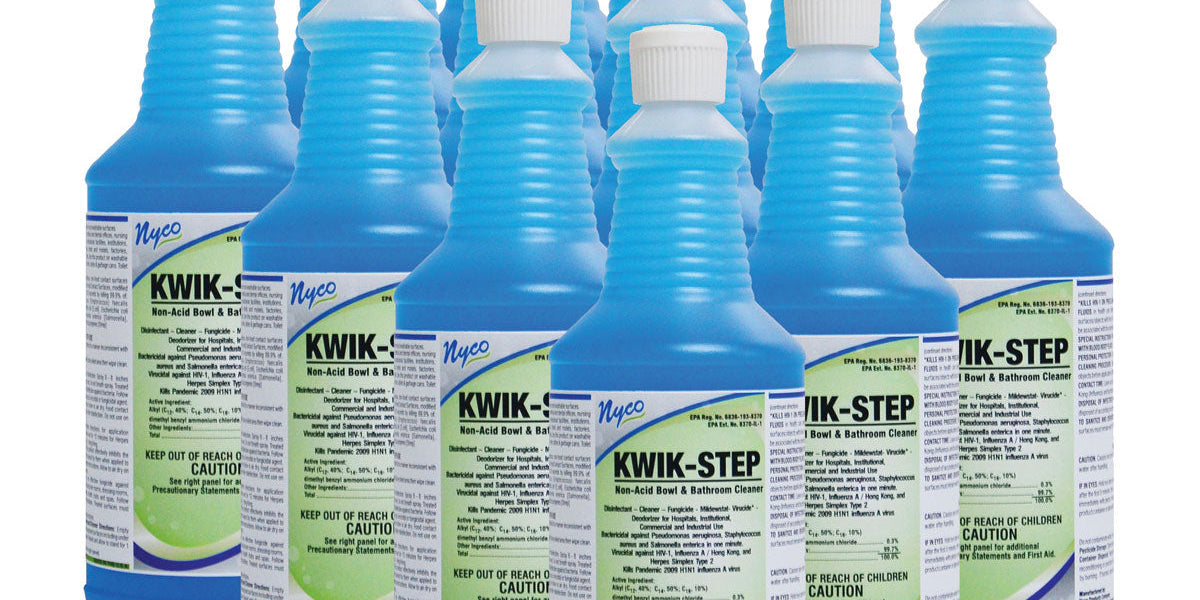 Nyco® Kwik-Step Non-Acid Bowl & Bathroom Cleaner #NL634-Q12 (32 oz ...