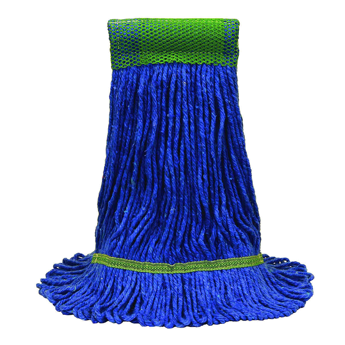MaxiClean® Cotton & Synthetic Blend Blue Wet Mops w/ 5" Wide Band (Size