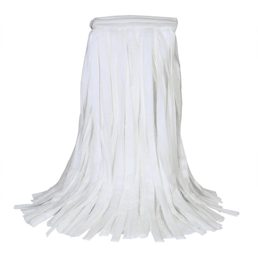 MaxiSorb™ Rayon & Polyester White Non-Woven Lint Free Mop w/ 1" Narrow Band (Size: Small | #16 | Cut Ends) - Case of 12