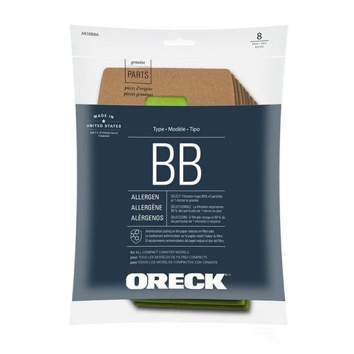 Oreck® XL Pro 5 Disposable Allergen Filtration Bags (#AK1BB8A) - Pack of 8 Thumbnail