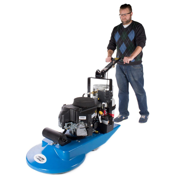 28 inch CleanFreak® Propane Floor Burnisher in Use