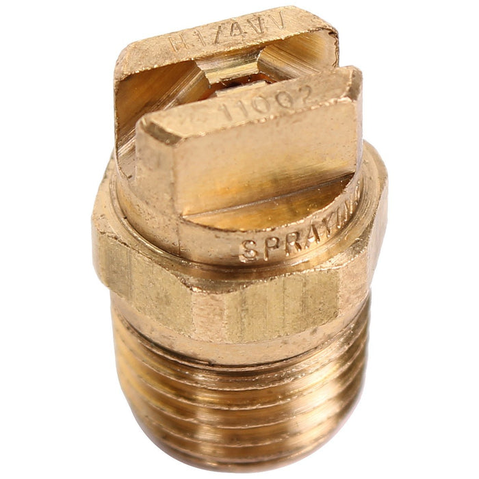 VJet 1/4" Brass 110° Universal Spray Nozzle (11002) for Heated Carpet Extractors 02 Orifice