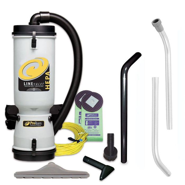 ProTeam® LineVacer® Lead Based Paint Removal Backpack Vacuum (#100277) with Tool Kit & Bags