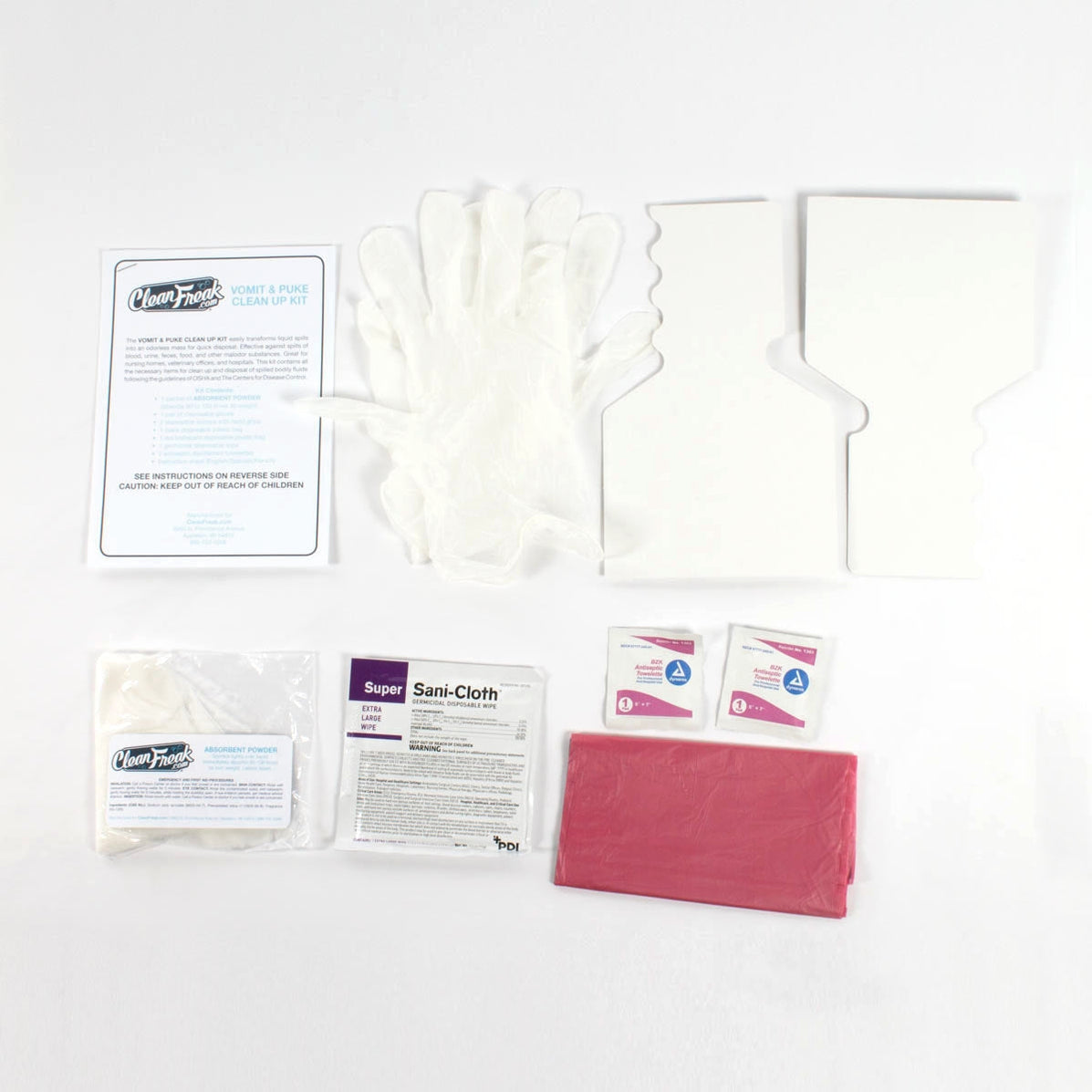CleanFreak® Vomit & Puke Clean Up Kit Single Use —