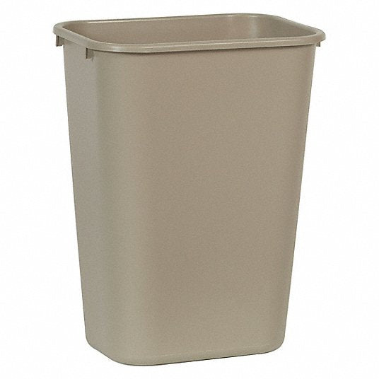 Rubbermaid® 41 Quart Large Wastebasket (FG295700BEIG) - Beige